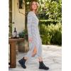 imageANRABESS Long Sleeve Midi Dresses for Women Fall Fashion Casual Vacation Crewneck Loose Split Striped Long Tshirts DressGrey White Stripe