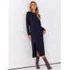 imageANRABESS Long Sleeve Midi Dresses for Women Fall Fashion Casual Vacation Crewneck Loose Split Striped Long Tshirts DressNavy Blue