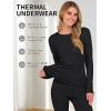 imageANRABESS Thermal Underwear for Women Long Johns Fleece Lined Base Layer Pajama Set Cold Weather Top Bottom Winter ClothingBlack