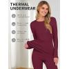 imageANRABESS Thermal Underwear for Women Long Johns Fleece Lined Base Layer Pajama Set Cold Weather Top Bottom Winter ClothingDark Red