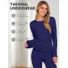 imageANRABESS Thermal Underwear for Women Long Johns Fleece Lined Base Layer Pajama Set Cold Weather Top Bottom Winter ClothingNavy Blue