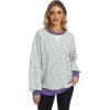 imageANRABESS Women Striped Sweatshirts Oversized Crewneck Long Sleeve Shirts Y2K Pullover Top 2025 Fall Outfits Fashion ClothesGreen Purple Yellow Stripe