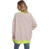 imageANRABESS Women Striped Sweatshirts Oversized Crewneck Long Sleeve Shirts Y2K Pullover Top 2025 Fall Outfits Fashion ClothesPink Green Yellow Stripe