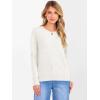 imageANRABESS Womens 100 Wool Sweaters Crewneck Long Sleeve Work Business Casual Basic Sweater Tops 2025 Fall OutfitsBeige