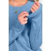 imageANRABESS Womens 100 Wool Sweaters Crewneck Long Sleeve Work Business Casual Basic Sweater Tops 2025 Fall OutfitsBlue