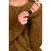 imageANRABESS Womens 100 Wool Sweaters Crewneck Long Sleeve Work Business Casual Basic Sweater Tops 2025 Fall OutfitsCaramel