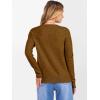 imageANRABESS Womens 100 Wool Sweaters Crewneck Long Sleeve Work Business Casual Basic Sweater Tops 2025 Fall OutfitsCaramel