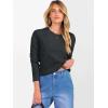 imageANRABESS Womens 100 Wool Sweaters Crewneck Long Sleeve Work Business Casual Basic Sweater Tops 2025 Fall OutfitsDeep Gray