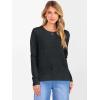 imageANRABESS Womens 100 Wool Sweaters Crewneck Long Sleeve Work Business Casual Basic Sweater Tops 2025 Fall OutfitsDeep Gray