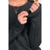 imageANRABESS Womens 100 Wool Sweaters Crewneck Long Sleeve Work Business Casual Basic Sweater Tops 2025 Fall OutfitsDeep Gray