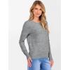 imageANRABESS Womens 100 Wool Sweaters Crewneck Long Sleeve Work Business Casual Basic Sweater Tops 2025 Fall OutfitsGray