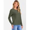imageANRABESS Womens 100 Wool Sweaters Crewneck Long Sleeve Work Business Casual Basic Sweater Tops 2025 Fall OutfitsGreen