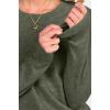 imageANRABESS Womens 100 Wool Sweaters Crewneck Long Sleeve Work Business Casual Basic Sweater Tops 2025 Fall OutfitsGreen