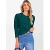 imageANRABESS Womens 100 Wool Sweaters Crewneck Long Sleeve Work Business Casual Basic Sweater Tops 2025 Fall OutfitsLake