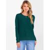 imageANRABESS Womens 100 Wool Sweaters Crewneck Long Sleeve Work Business Casual Basic Sweater Tops 2025 Fall OutfitsLake