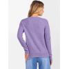 imageANRABESS Womens 100 Wool Sweaters Crewneck Long Sleeve Work Business Casual Basic Sweater Tops 2025 Fall OutfitsLight Purple
