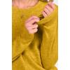 imageANRABESS Womens 100 Wool Sweaters Crewneck Long Sleeve Work Business Casual Basic Sweater Tops 2025 Fall OutfitsYellow