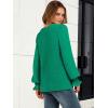 imageANRABESS Womens Business Casual Tops V Neck Puff Long Sleeve Shirts Dressy Office Work Blouse 2025 Fall Outfits ClothesGreen