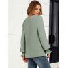 imageANRABESS Womens Business Casual Tops V Neck Puff Long Sleeve Shirts Dressy Office Work Blouse 2025 Fall Outfits ClothesLight Green