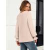 imageANRABESS Womens Business Casual Tops V Neck Puff Long Sleeve Shirts Dressy Office Work Blouse 2025 Fall Outfits ClothesParchment