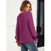 imageANRABESS Womens Business Casual Tops V Neck Puff Long Sleeve Shirts Dressy Office Work Blouse 2025 Fall Outfits ClothesPurple Red