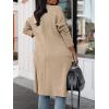 imageANRABESS Womens Long Cardigan Sweater 2025 Fall Fashion Casual Oversized Knit Open Front Coatigan Jacket Coat OutfitsBright Tan