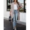 imageANRABESS Womens Long Cardigan Sweater 2025 Fall Fashion Casual Oversized Knit Open Front Coatigan Jacket Coat OutfitsGray Khaki