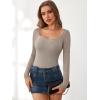 imageANRABESS Womens Long Sleeve Shirts Scoop Neck Lace Going Out Tops Slim Fit Rib Knit Casual Blouses 2025 Fall Fashion OutfitsBeige