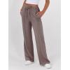 imageANRABESS Womens Sweatpants Wide Leg Casual Loose Baggy Lounge Travel Pants 2025 Fall Drawstring Joggers with PocketsCamel