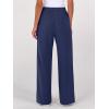 imageANRABESS Womens Sweatpants Wide Leg Casual Loose Baggy Lounge Travel Pants 2025 Fall Drawstring Joggers with PocketsNavy Blue