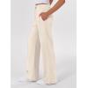 imageANRABESS Womens Sweatpants Wide Leg Casual Loose Baggy Lounge Travel Pants 2025 Fall Drawstring Joggers with PocketsParchment