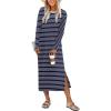 Blue White Stripe