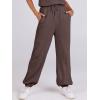 imageANRABESS Jumpsuits for Women Casual Summer Sleeveless 2025 Romper One Piece Outfit Active Workout Lounge Jumpsuits PocketsBrown