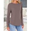 imageANRABESS Long Sleeve Shirts for Women Casual Crewneck Basic Tee Tshirts Loose Fit Curved Hem Tunic Top 2025 Fall OutfitsBrown
