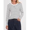 imageANRABESS Long Sleeve Shirts for Women Crewneck Basic Tee Striped Tops 2025 Fall Casual Loose Fit T Shirts Fashion OutfitsBlackwhite Stripe