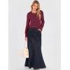 imageANRABESS Long Sleeve Shirts for Women Crewneck Basic Tee Striped Tops 2025 Fall Casual Loose Fit T Shirts Fashion OutfitsBurgundy