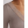imageANRABESS Long Sleeve Shirts for Women Lace V Neck Slim Fit Basic TShirt Dressy Casual Blouses 2025 Trendy Fall Going Out TopLight Tan