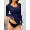 imageANRABESS Long Sleeve Shirts for Women Lace V Neck Slim Fit Basic TShirt Dressy Casual Blouses 2025 Trendy Fall Going Out TopNavy Blue