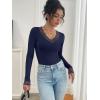 imageANRABESS Long Sleeve Shirts for Women Lace V Neck Slim Fit Basic TShirt Dressy Casual Blouses 2025 Trendy Fall Going Out TopNavy Blue