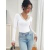 imageANRABESS Long Sleeve Shirts for Women Lace V Neck Slim Fit Basic TShirt Dressy Casual Blouses 2025 Trendy Fall Going Out TopWhite