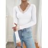 imageANRABESS Long Sleeve Shirts for Women Lace V Neck Slim Fit Basic TShirt Dressy Casual Blouses 2025 Trendy Fall Going Out TopWhite
