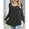 imageANRABESS Tunic Tops for Women Long Sleeve Babydoll Cute Shirts Loose Flowy Pleated Tummy Hide Blouses 2025 Fall Outfits M3XLBlack