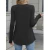 imageANRABESS Tunic Tops for Women Long Sleeve Babydoll Cute Shirts Loose Flowy Pleated Tummy Hide Blouses 2025 Fall Outfits M3XLBlack