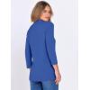 imageANRABESS Women 34 Length Sleeve Tops V Neck Basic Dressy Casual Business Tunic Tee Shirts 2025 Fall Summer Trendy OutfitsBlue