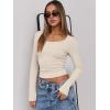imageANRABESS Women Long Sleeve Crop Tops Scoop Neck Ribbed Knit Tight Slim Fit 2025 Fall Going Out Sexy TShirts Basic Tee ShirtsBeige