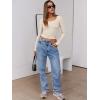 imageANRABESS Women Long Sleeve Crop Tops Scoop Neck Ribbed Knit Tight Slim Fit 2025 Fall Going Out Sexy TShirts Basic Tee ShirtsBeige