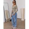 imageANRABESS Women Long Sleeve Crop Tops Scoop Neck Ribbed Knit Tight Slim Fit 2025 Fall Going Out Sexy TShirts Basic Tee ShirtsKhaki
