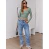 imageANRABESS Women Long Sleeve Crop Tops Scoop Neck Ribbed Knit Tight Slim Fit 2025 Fall Going Out Sexy TShirts Basic Tee ShirtsLight Green