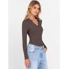 imageANRABESS Women Long Sleeve Polo Shirts V Neck Slim Rib Knit Collared Dressy Business Casual Top 2025 Basic Tee Fall OutfitsCoffee