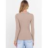 imageANRABESS Women Long Sleeve Polo Shirts V Neck Slim Rib Knit Collared Dressy Business Casual Top 2025 Basic Tee Fall OutfitsLight Camel